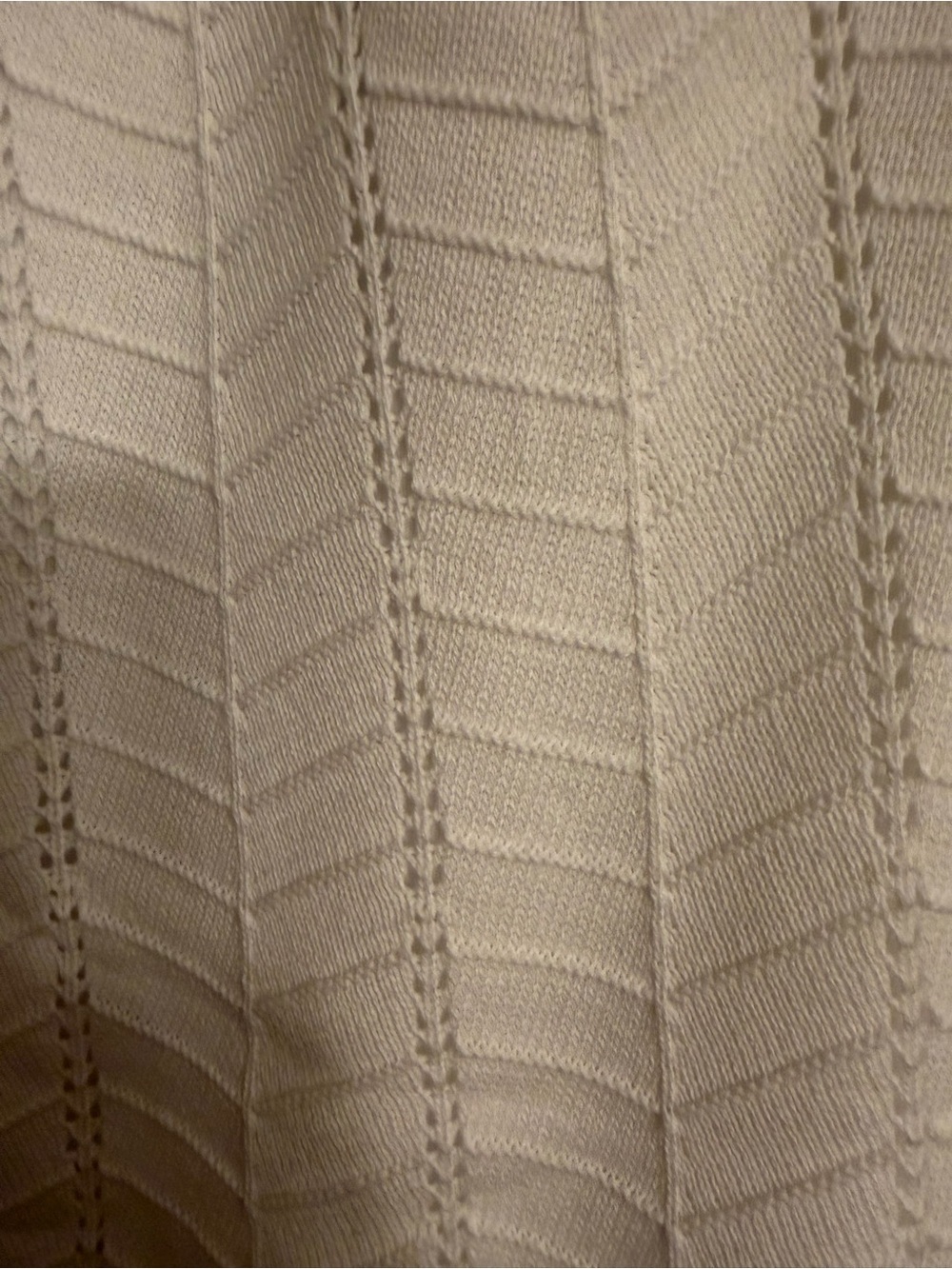 NWT LOFT White Pointelle Knit Halter Swing Dress Size M - Picture 5 of 5